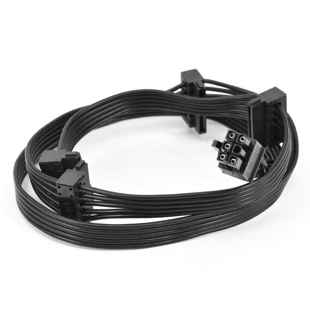 Gintai 6 Pin to 4X SATA Drive Cable Replacement for Corsair Hx1200 RM1000X RM850X Rm650X Rm550X RM750X image number 4