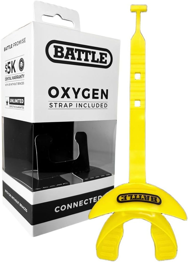 Battle Oxygen Lip Protector Mouthguard with Connected Strap