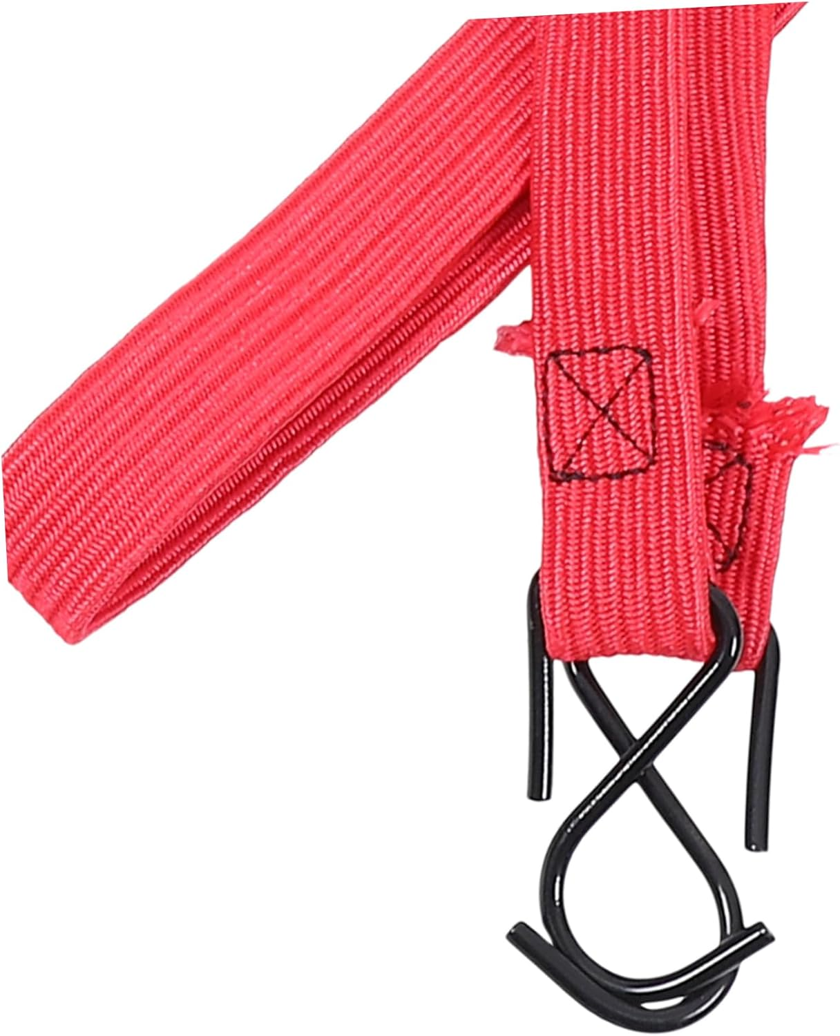 COOLHIYA 4Pcs Flat Adjustable Bungee Cords with Hooks Elastic Cargo Straps Luggage Fixing Belts for Motorcycles Bikes Kayaks Secure Fastening Material Random Color image number 5