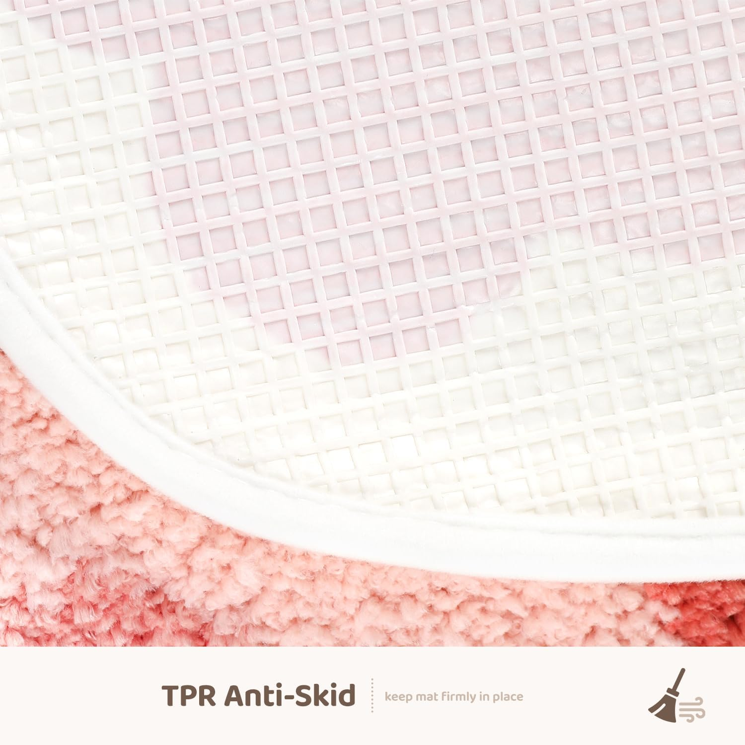 Molesun Cute Bath Mat, Extra Soft Absorbent Bath Mat, Non-Slip Comfortable Bath Mat, Rug for Bathtub, Shower, Bathroom, Machine Washable, 40 X 60 Cm image number 4