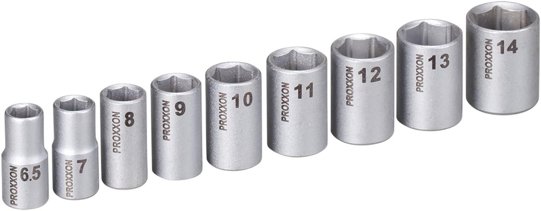 Proxxon Socket Set No.83662 1/4" (6.3 Mm), 9 Pack image number 2