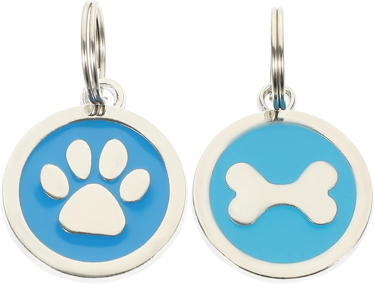 Mipcase Custom Labels round Labels Pet ID Tag 2Pcs: Dog Name Tag Engraved Dog Cat ID Tag Anti-Lost Tag Custom Tag Decorative Identity Collar Tag Tags Label image number 6