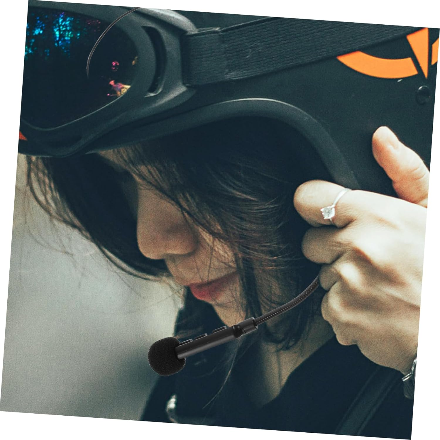 MERRYHAPY Motorcycle Helmet Headset In-Built Earphone Hands Wireless Communication Comfortable Fit Classic Design image number 5