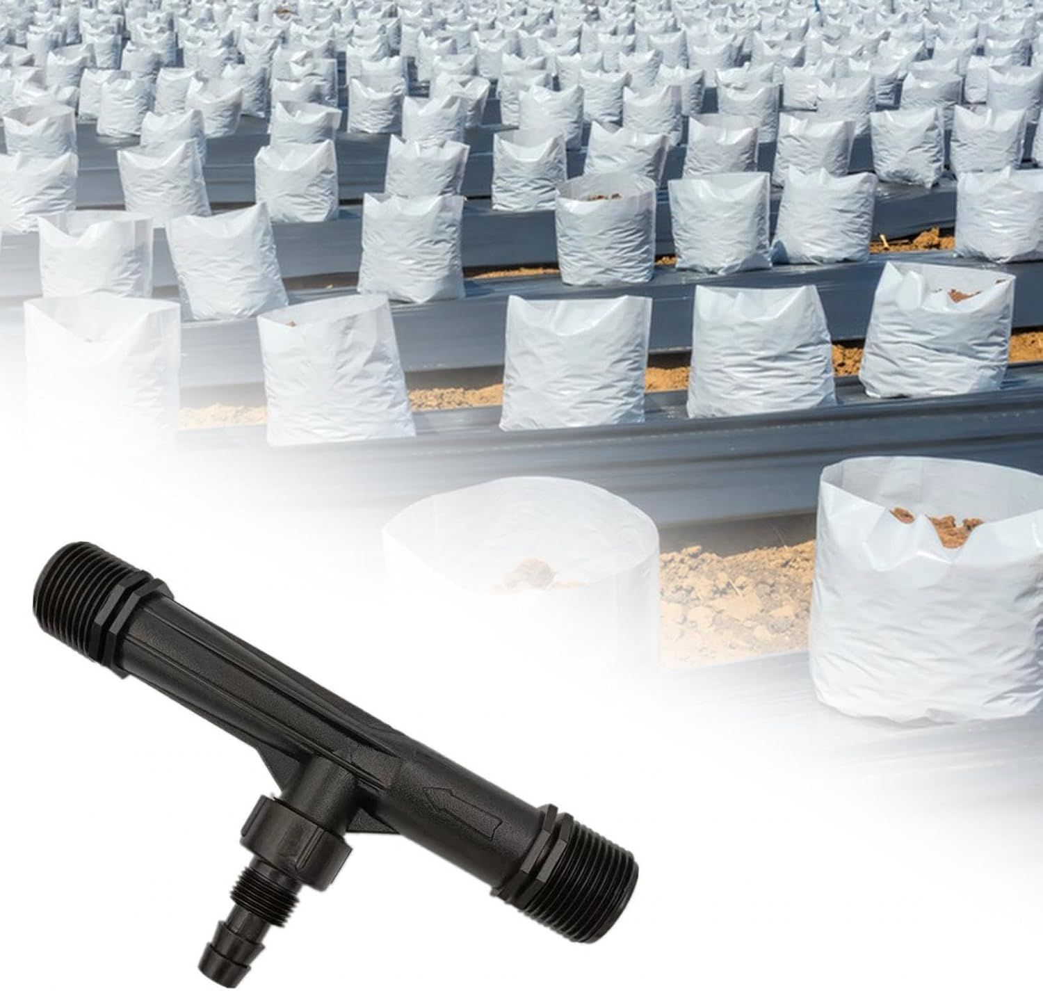 Fenteer Venturi Fertilizer Injector Fertiliser Mixer Water Supply Drip System Easy Connection Irrigation Device Tube for Agricultural Greenhouse, 1 Inch image number 1