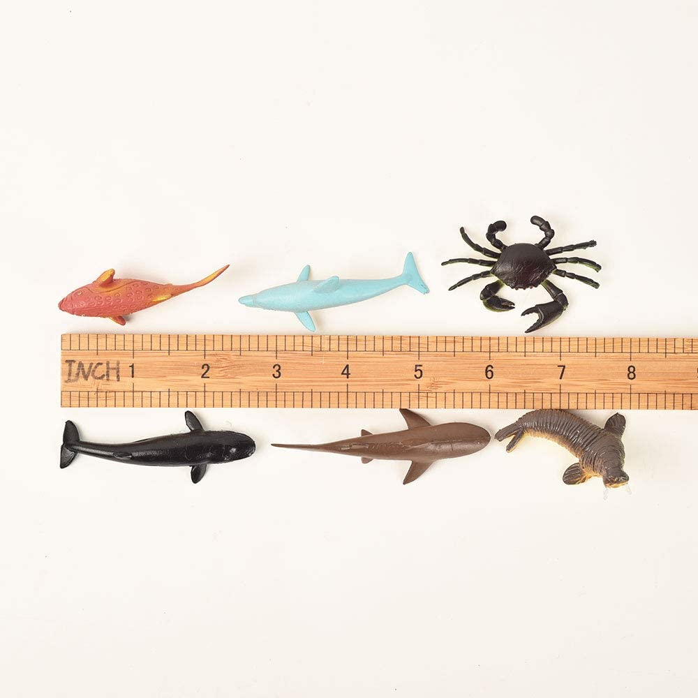 BOHS Assorted Sealife Creature Figures - Marine Ocean Sea Fish Animals Toys image number 3