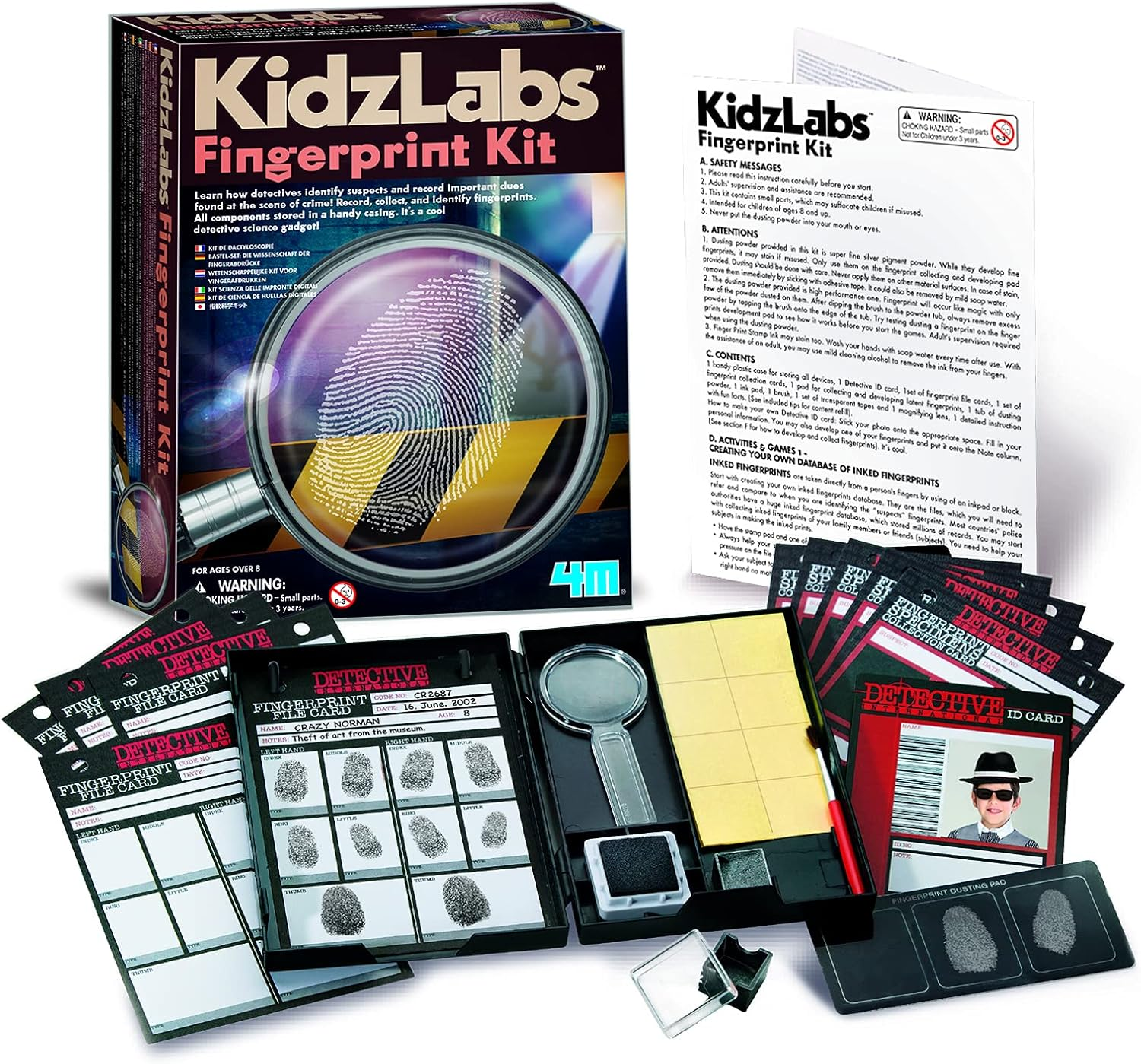 4M FSG3248 Kidzlabs Detective Fingerprint Kit image number 5