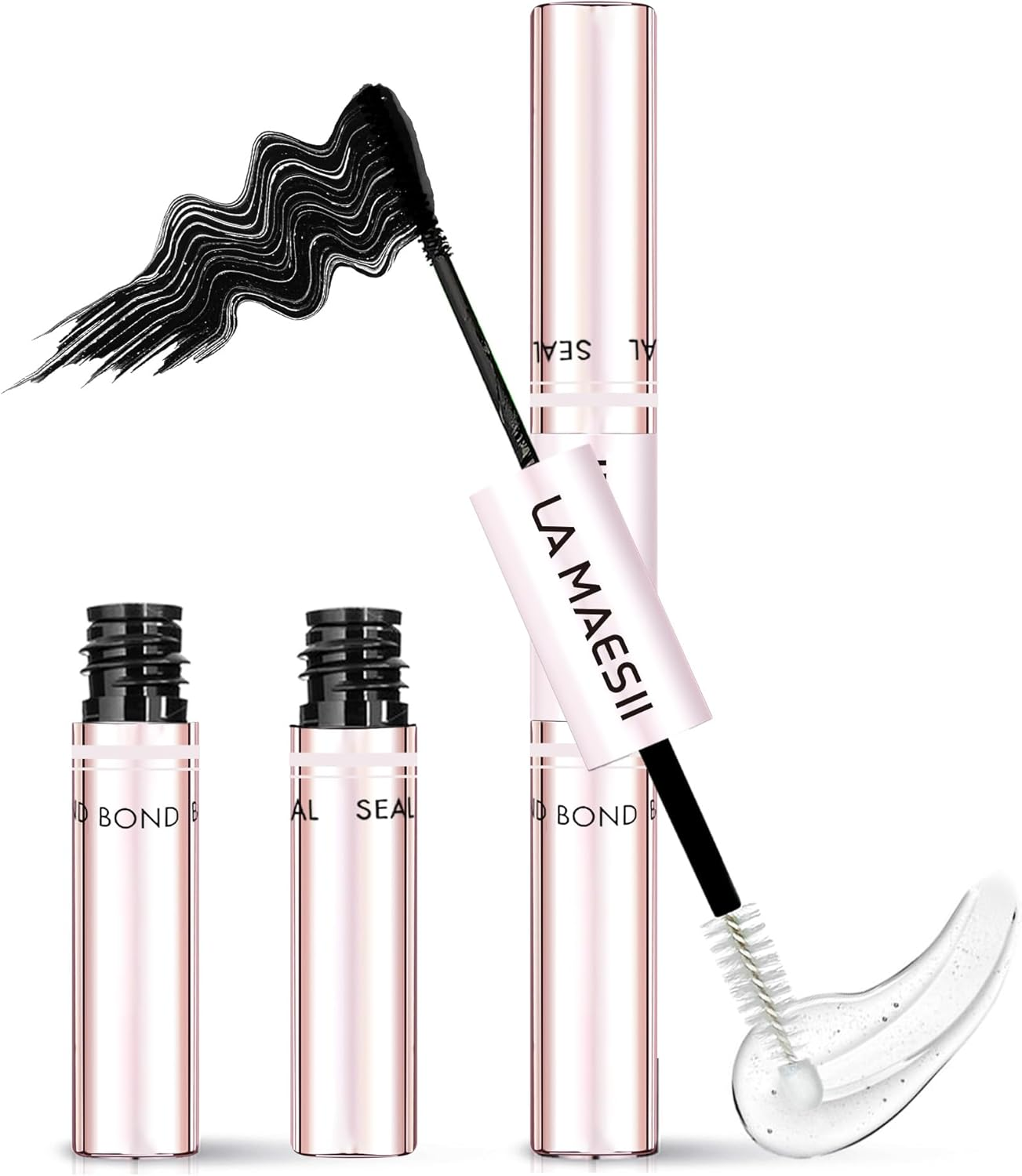 LA MAESII Lash Cluster Bond and Seal Waterproof Glue for Eyelash Clusters 10Ml 2-In-1 Home Use Strong Hold 72H image number 3