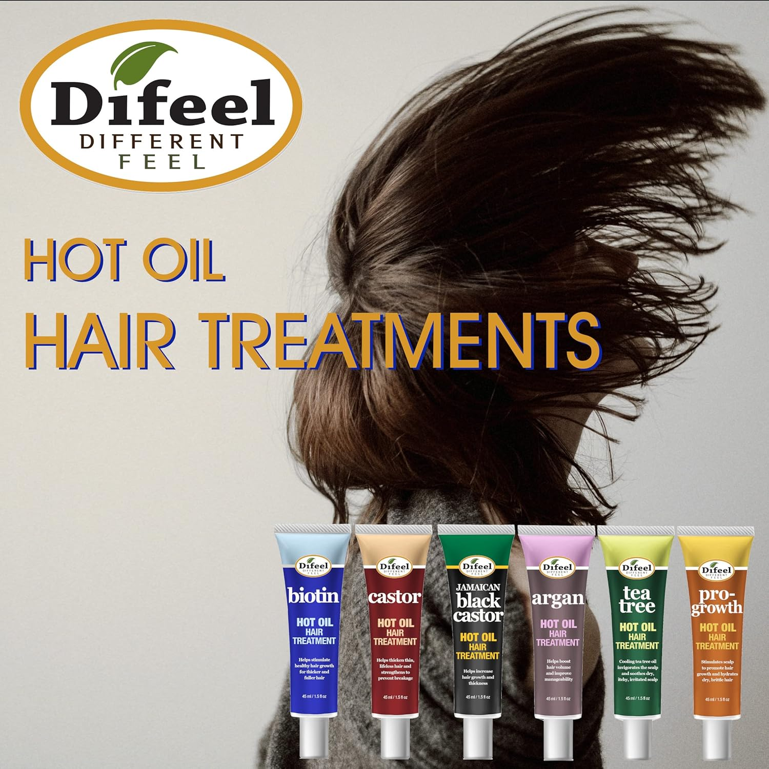 Difeel Hot Oil Hair Treatment with Biotin 1.5 Oz. (Pack of 2) - Biotin Hot Oil Treatment image number 2