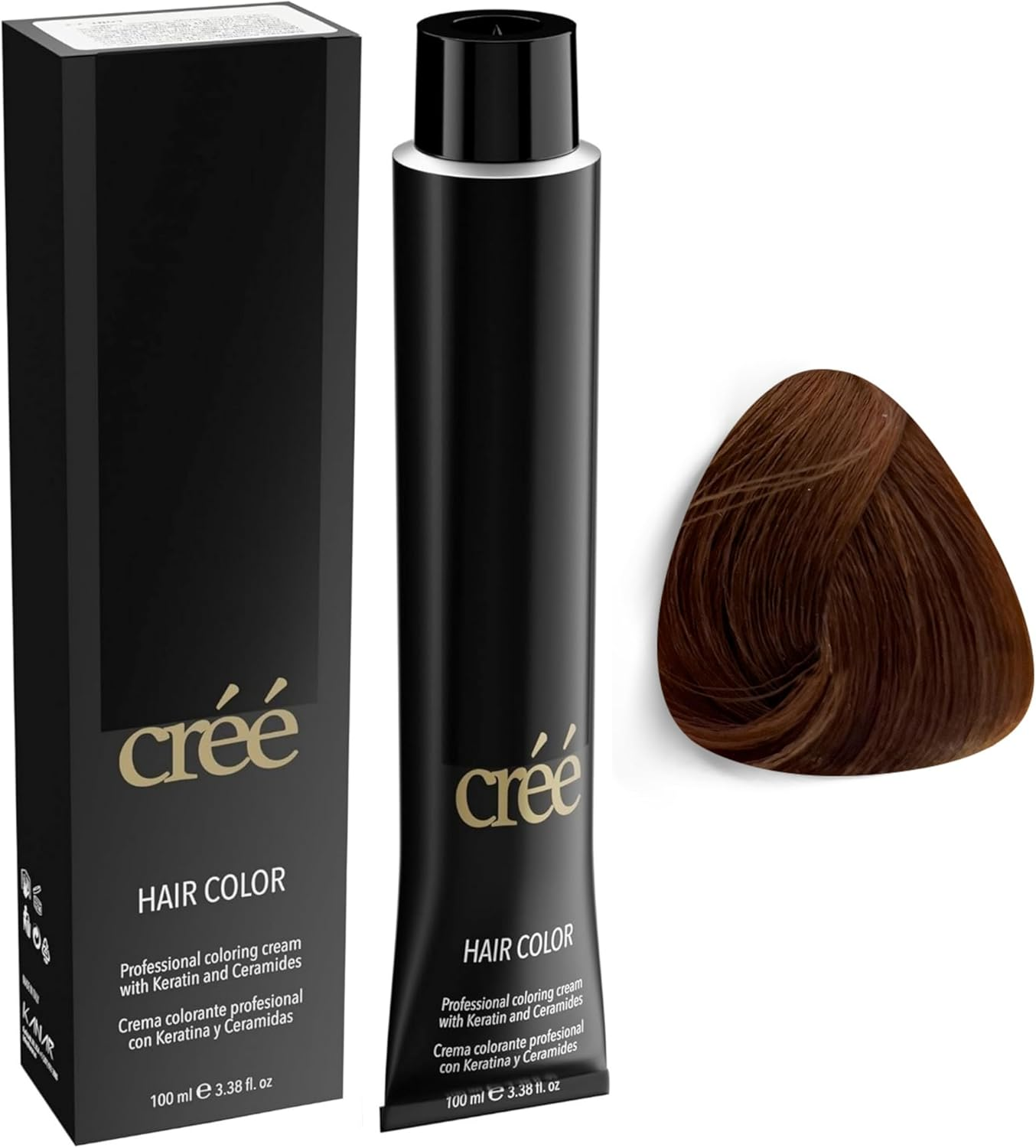 Cr&eacute;&eacute; Professional Permanent Hair Color 100Ml 3.4 Fl.Oz. (Copper Golden Brown 7.34)