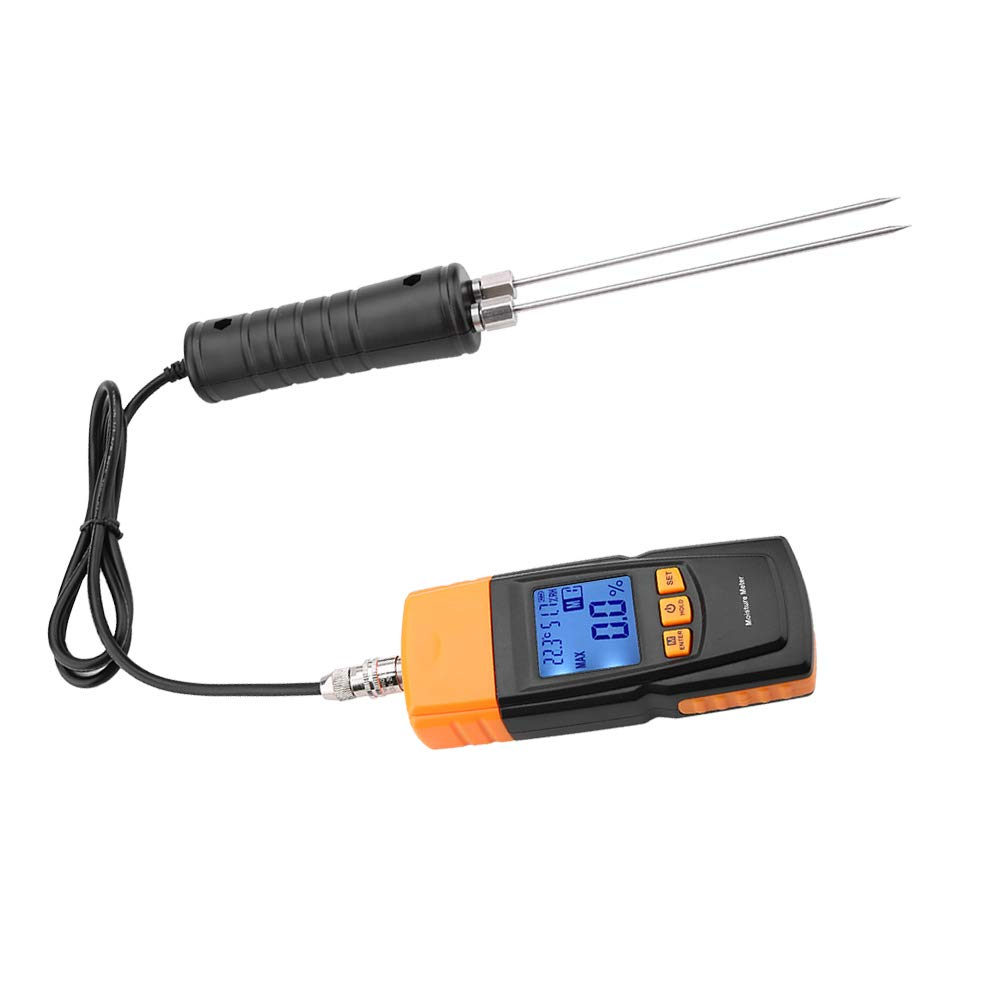 Fdit Digital Wood Tester with LCD Display for Measuring Content in Wood, Bamboo, Cotton, Paper image number 2