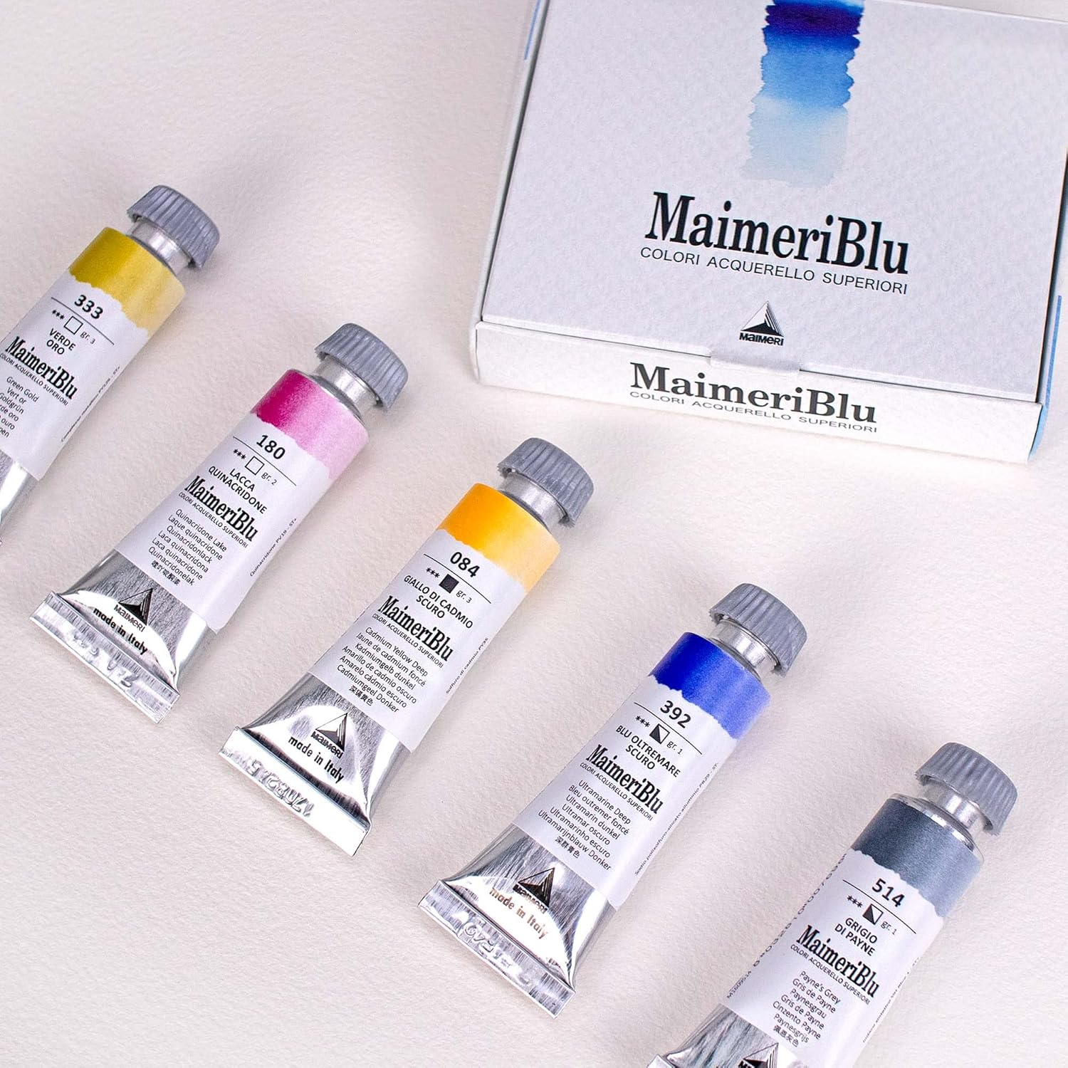 Maimeri Blu Artist Watercolor Set, 12 Ml (5 Tubes) image number 2