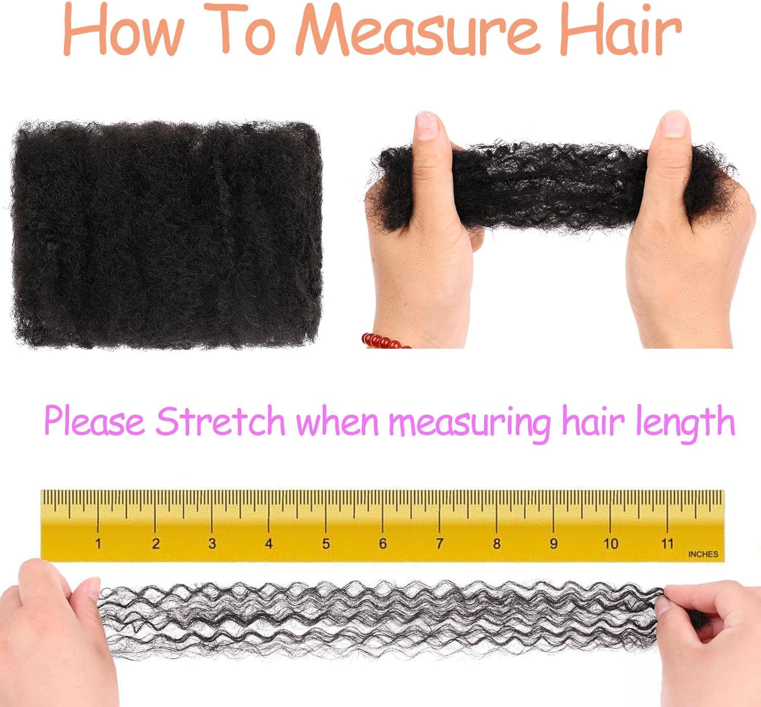 Mscat 10 Inch 3 Bundles Afro Kinky Curly Braiding Bulk Women Hair for Spring Twist Hair Natural Black Afro Kinkys Bulk Hair Synthetic for Dreadlocks Extensions Repair Locs Springy Twists 30 G/Pack (1B image number 1