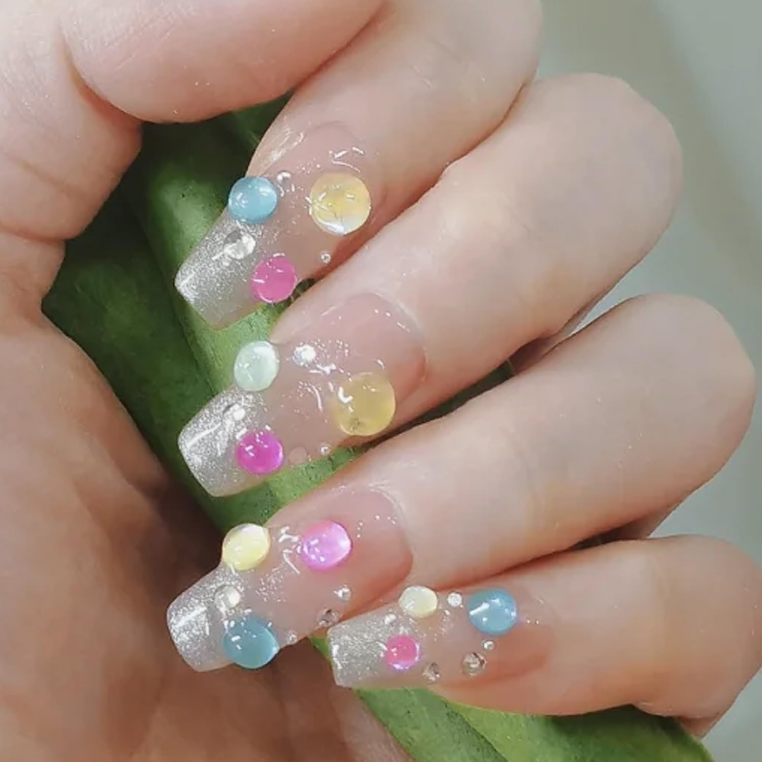 Mermaid Tears Two Colors 6 Jars ABS Half Pearls for Crafts Flatback Nails Pearls Bead Flat Back Pearls Gems for Nail Art Makeup, Shoes, DIY Craft Decorations 2-4Mm (Red)