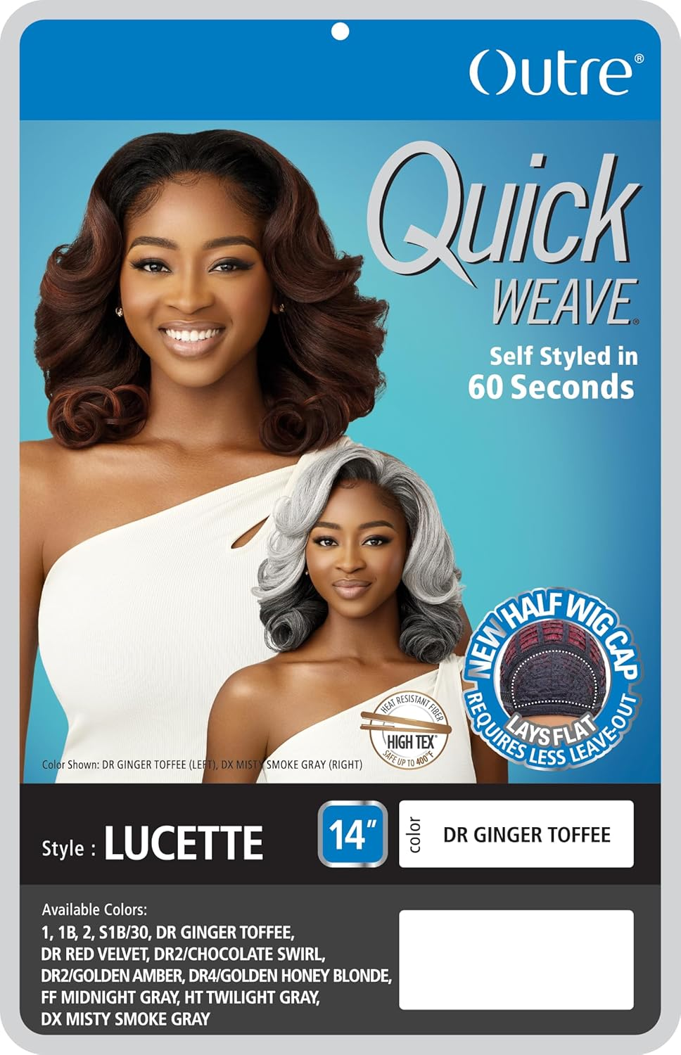 Outre Quick Weave - Lucette (OFF BLACK 1B) image number 4