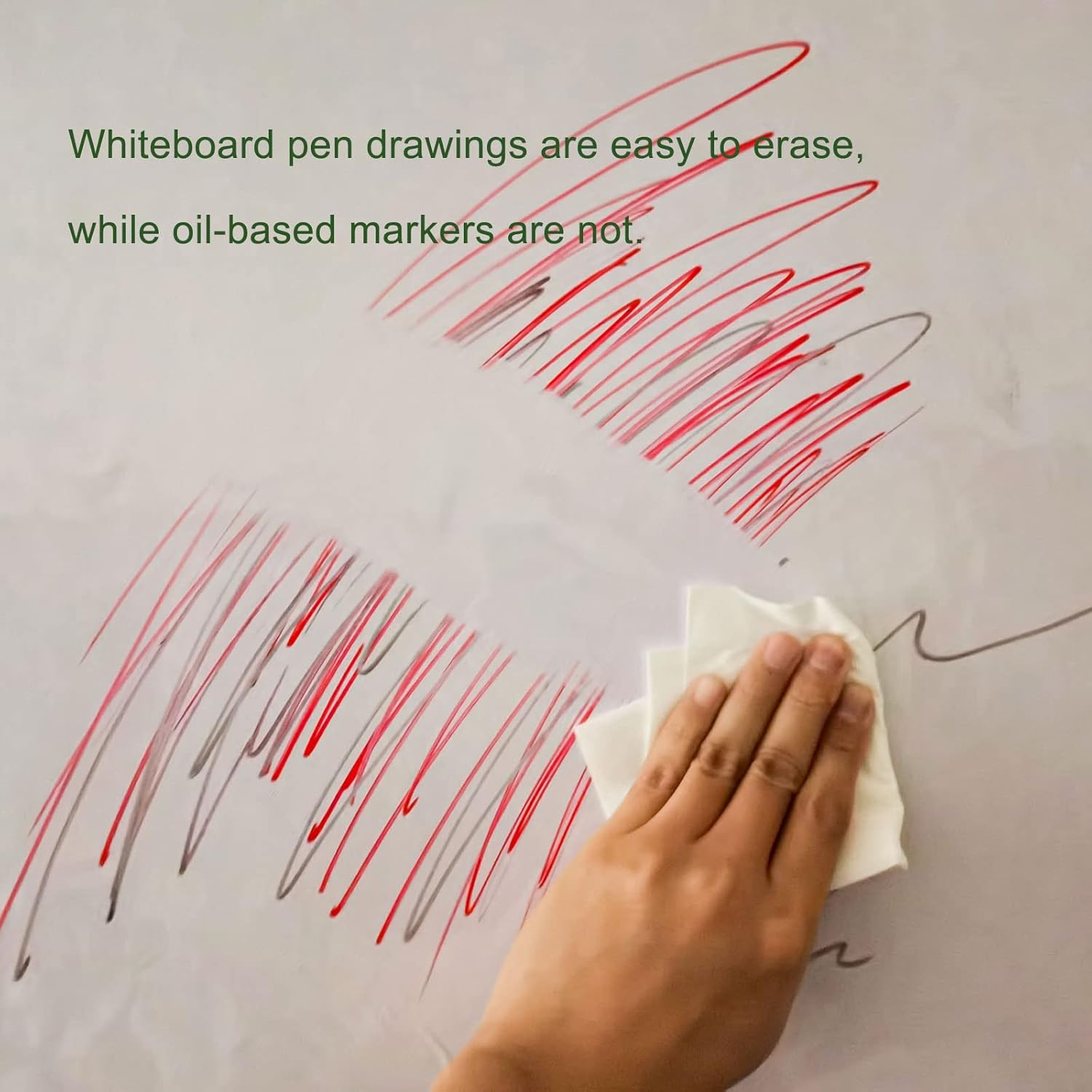 Snkxu Clear Wall Protector Contact Paper Electrostatic Adsorption Removable Kids to Write Board Dry Erase Kitchen Waterproof Backsplash Heat Resistant Transparent Sticker Wallpaper (15.7X78.7 Inches)&hellip; image number 3