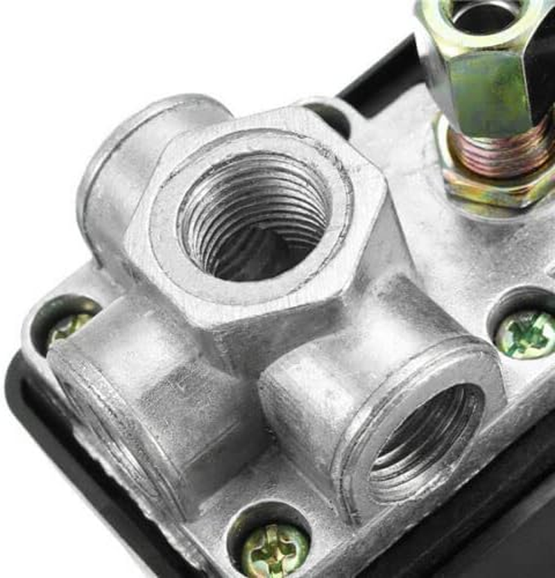 LEDON 90-120 PSI Air Compressor Pressure Switch Control Valve Heavy Duty - Black - Automatic Operation, Durable Copper Connector - ON/OFF Switch Knob, Easy to Install - Air Compressor Switch image number 6