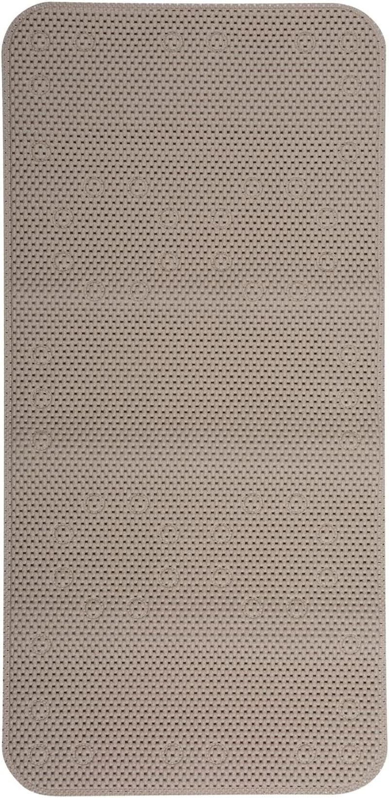 Duck Brand Clorox Cushioned Foam Bath Mat for Tubs, Non-Slip with Suction Cups, 17 Inches X 36 Inches, Taupe image number 1