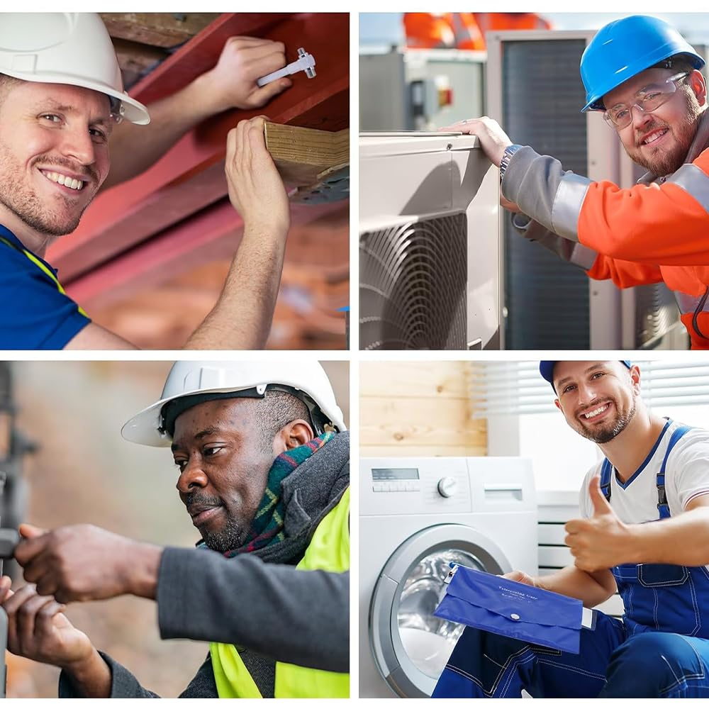 6-Piece Telescopic Bore Gauge Set 5/16"-6" with Lock,Precision T-Gauge Hole Measurement Kit,Automotive & Mechanic Tools image number 3