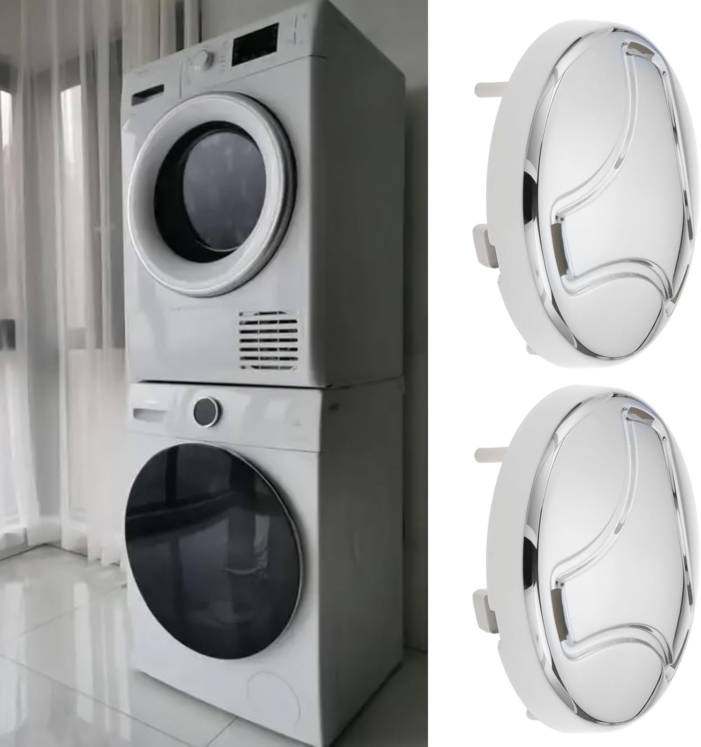 Ecsing 2Pcs Washer Pulsator Cap Replacement Part 5006EA3009B 5006EA3009A 5006EA3009C Compatible with Ken-More Compatible with LG image number 1