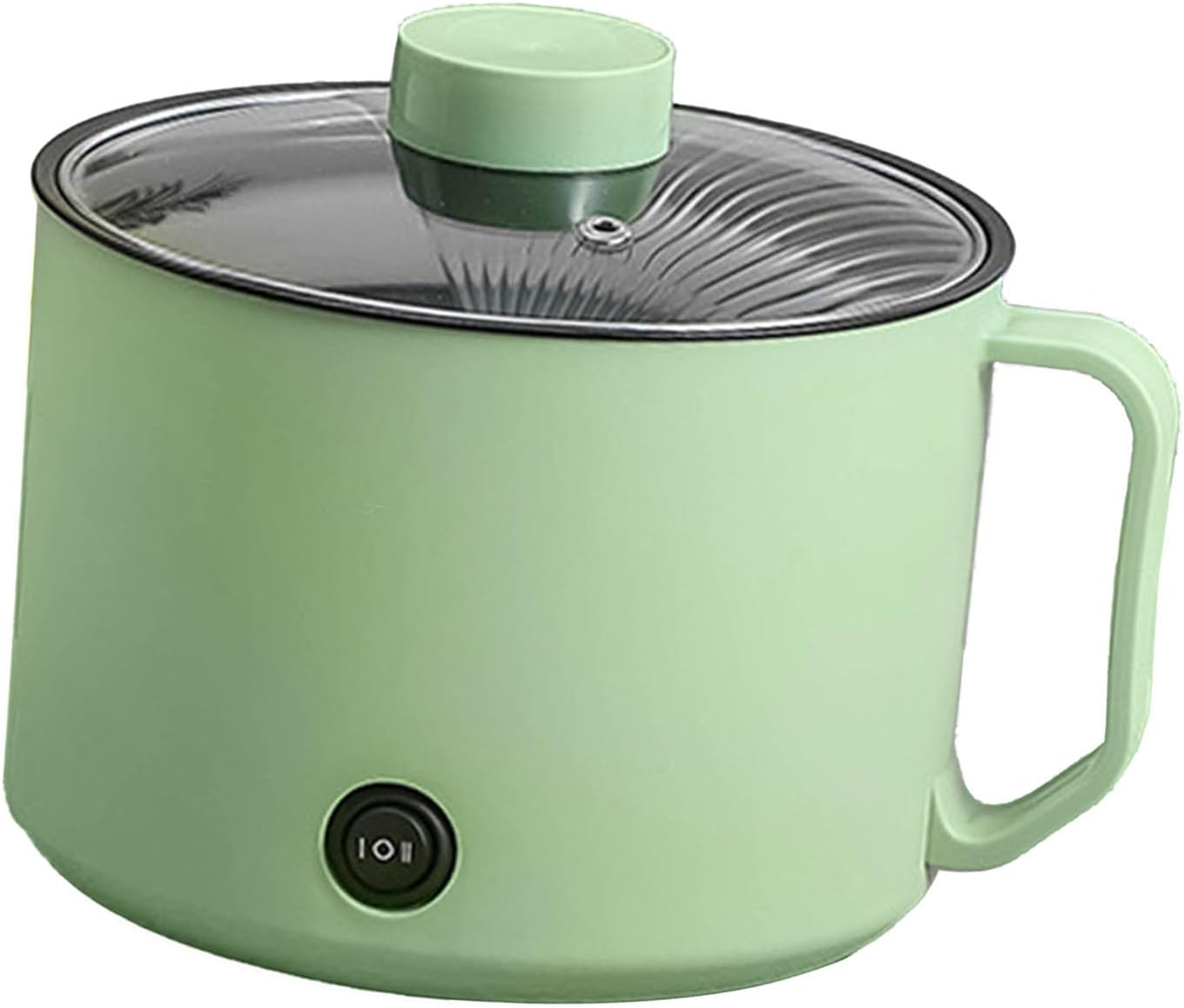 Small Electric Hot Pot, Maifanshi Technology anti Dry Burning anti Stick Coating Portable Mini Electric Cooking Pot Multifunctional for Student Dormitories (Mint Green) image number 1