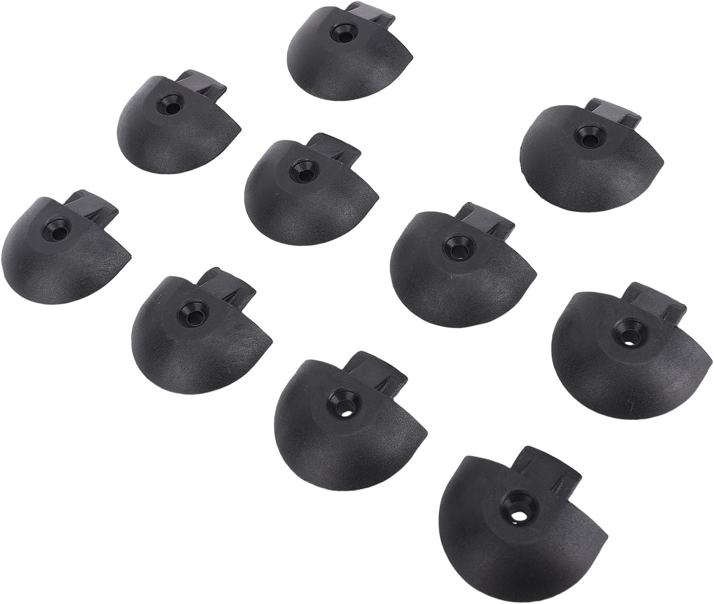 10PCS Cargo Angled End Cap for L Track, Tie-Down Rail End Caps Ends Plug Cap Enclosed Trailer Cargo Van Track Plugs for Cargo Control Pickup RV ATV image number 6