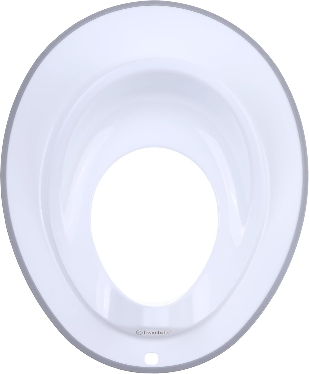 Dreambaby Anti-Slip Contoured Toilet Training Seat, Unisex, Safe Toddler Potty Training in the Bathroom, Home and Travel (White/Grey) image number 2