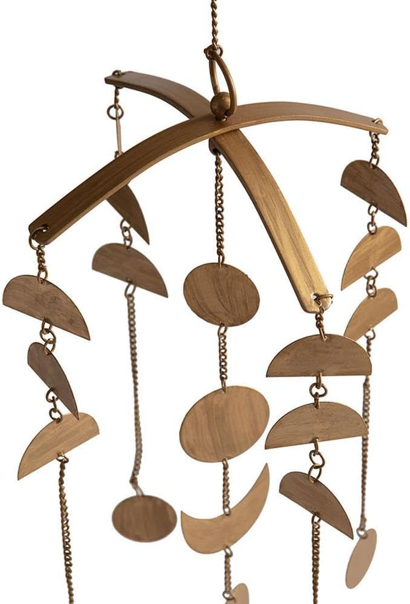 Willow & Silkindoor Decor Metal Design Wall Decor Moon Home Lunar Hanging Mobile Wall Art image number 3