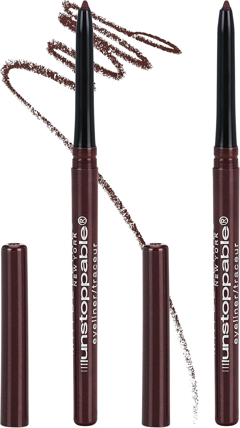 Maybelline Unstoppable Mechanical Eyeliner Pencil Dual Pack, Cinnabar, 0.02 Oz image number 1