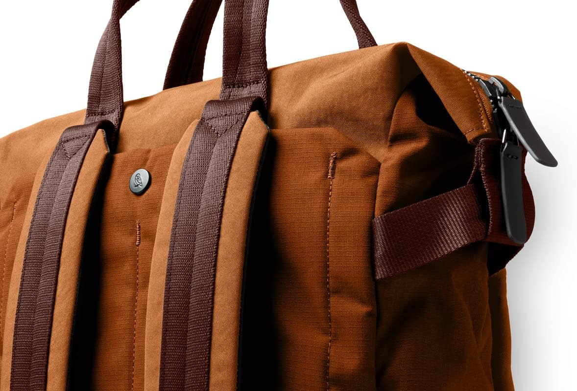 Bellroy Tokyo Totepack, Water-Resistant Woven Convertible Backpack and Tote Bag - Bronze