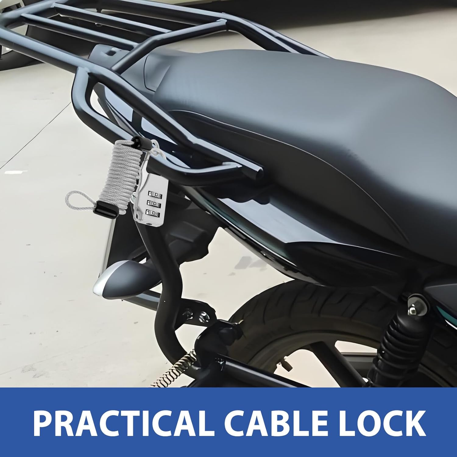 Baluue Theft Wire Rope Cable Lock for Luggage Backpacks and Travel Gear Combination Lock Feature Secure Your Belongings during Outdoor Trips Daily Use image number 5