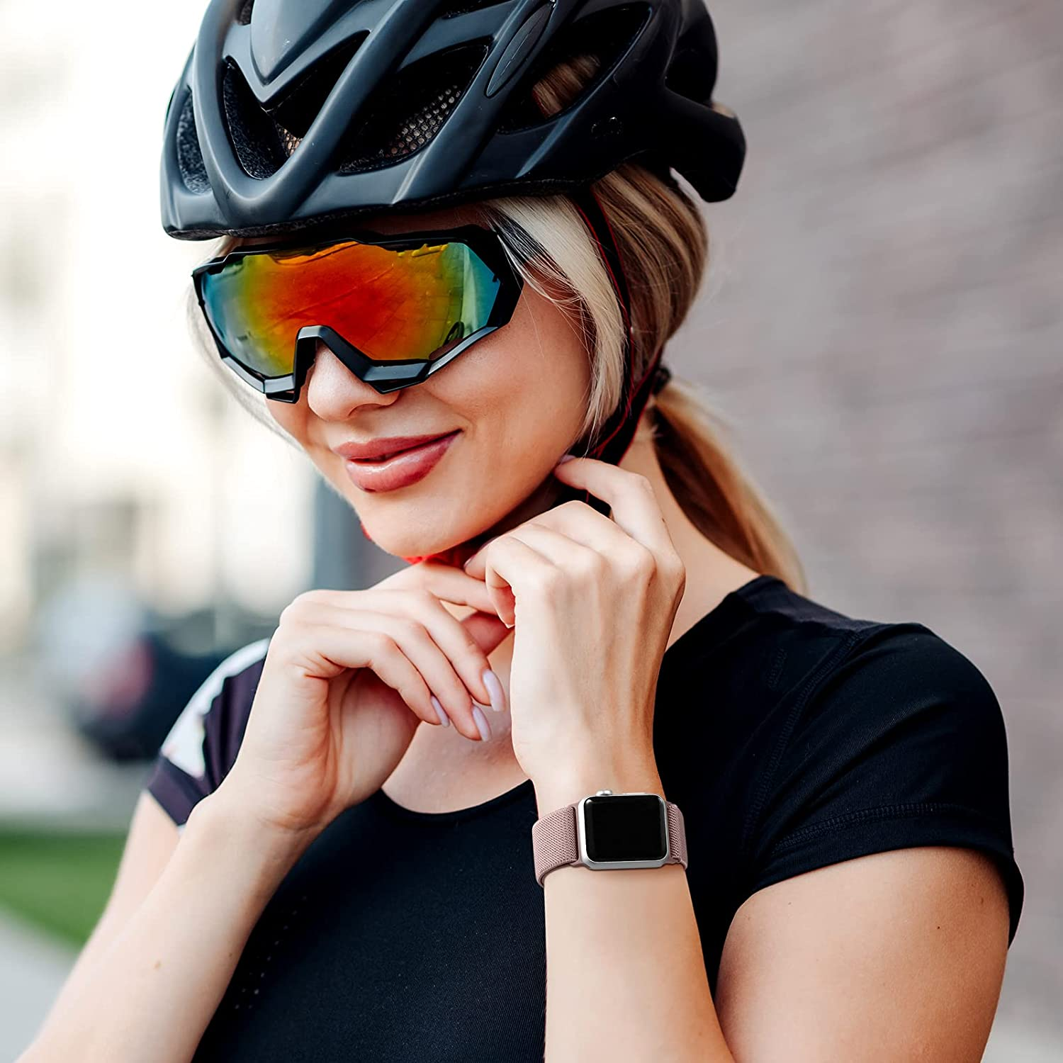 Witzon Stretchy Nylon Bands Compatible with Apple Watch Band 38Mm 40Mm 41Mm 42Mm for Women Men, Adjustable Breathable Elastic Sport Strap Solo Loop for Apple Watch SE Iwatch Series 11 10 9 8 7 6 5 4 3 image number 1