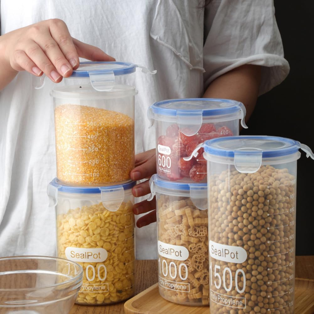 8 Pack Airtight Food Storage Containers with Lids - Keep Your Kitchen Organized and Your Food Fresh! image number 6