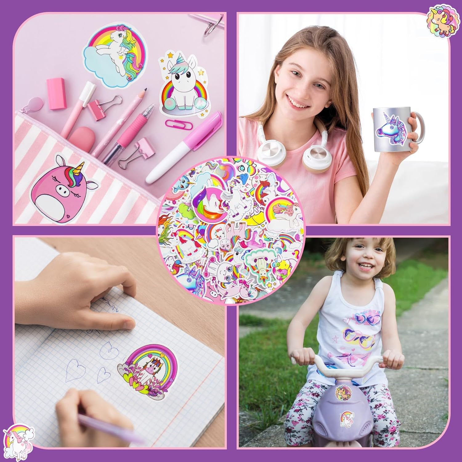 Gifts for Girls 4-12 Year Old, Art & Crafts Kit for Kids, Decorate Your Own Baseball Cap with Unicorn Glitter Gem Stickers Stickers, Fun Creative DIY Toys for Kids Girls