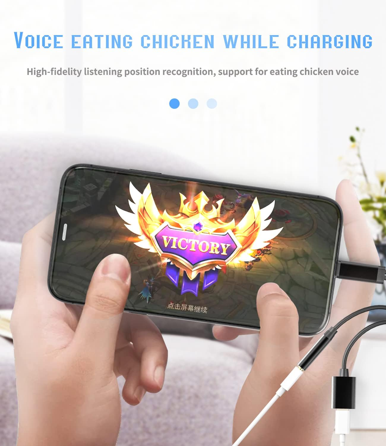 Iphone AUX Adapter for Headphone Jack Dongle(2In1)Apple MFI Certified Lightning to 3.5Mm Splitter Cable Charger Cord Audio Adaptador Para Earbud Music Charging Converter for 14 13 12 11 Pro Max 7 8 X image number 2