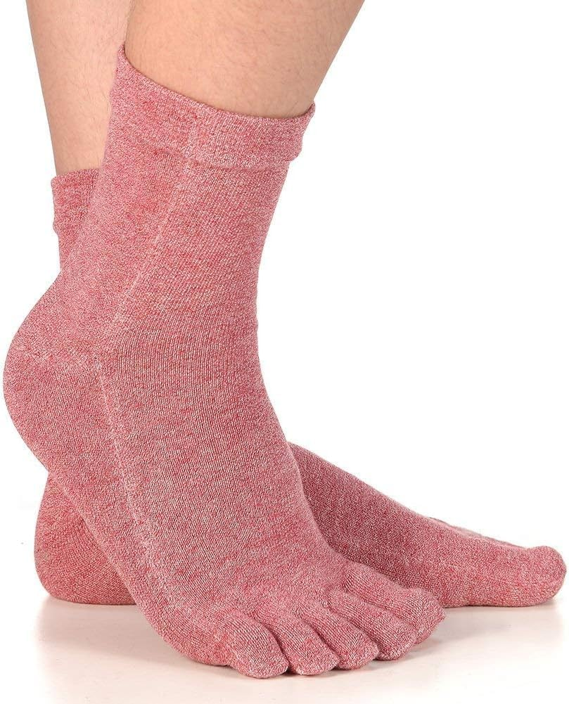 4 Pairs Women'S Toe Socks for Running Five Finger Socks with Cotton Athletic