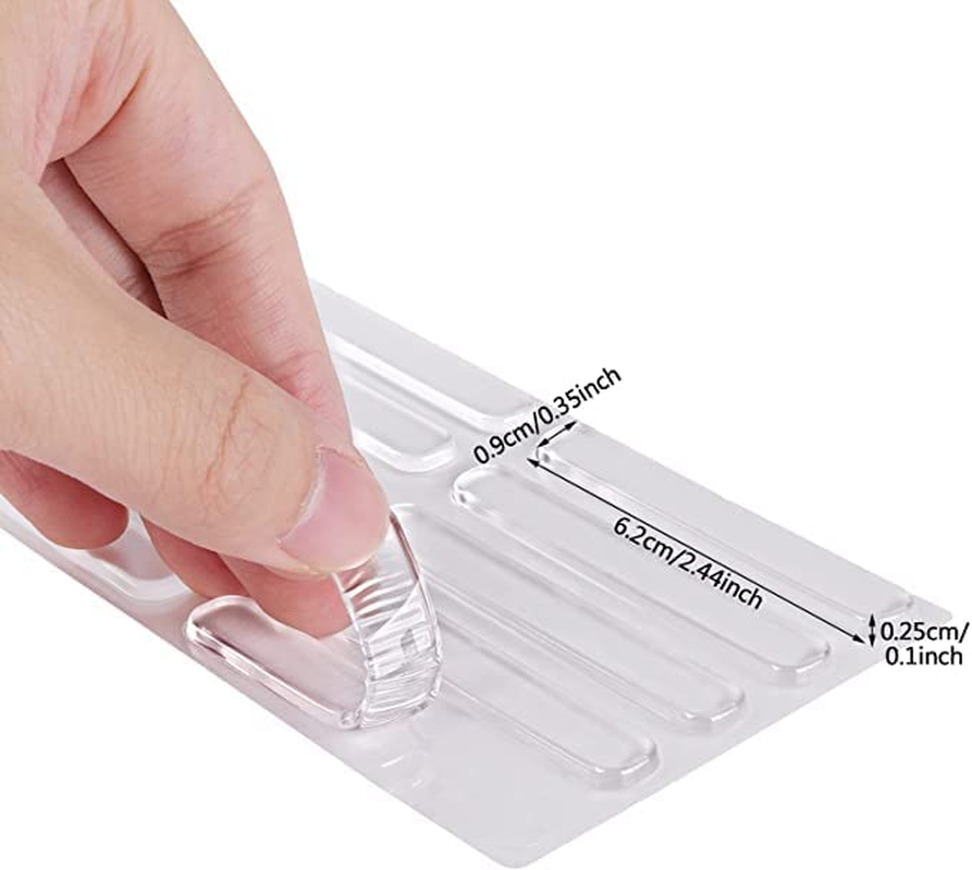 10Pcs Self Adhesive Rubber Bumpers Stripes Glass Table Top anti Slip Pads Cabinet Bumpers,Clear Self Adhesive Rubber Bumpers Stripes Clear Bumpers,Clear Rubber Bumper Stripes Cabinet Bumpers Pads