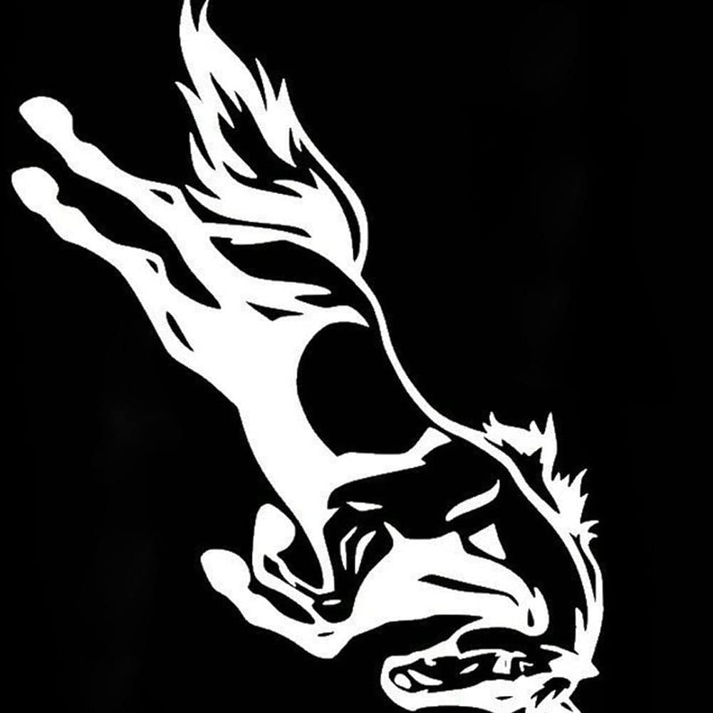 Gigicloud Jumping Horse Decal, Reflective Sticker, Personalized Horse Pattern, Vinyl Sticker, Waterproof Car Decal, Universal for Truck, Window, Laptop, Wall image number 2