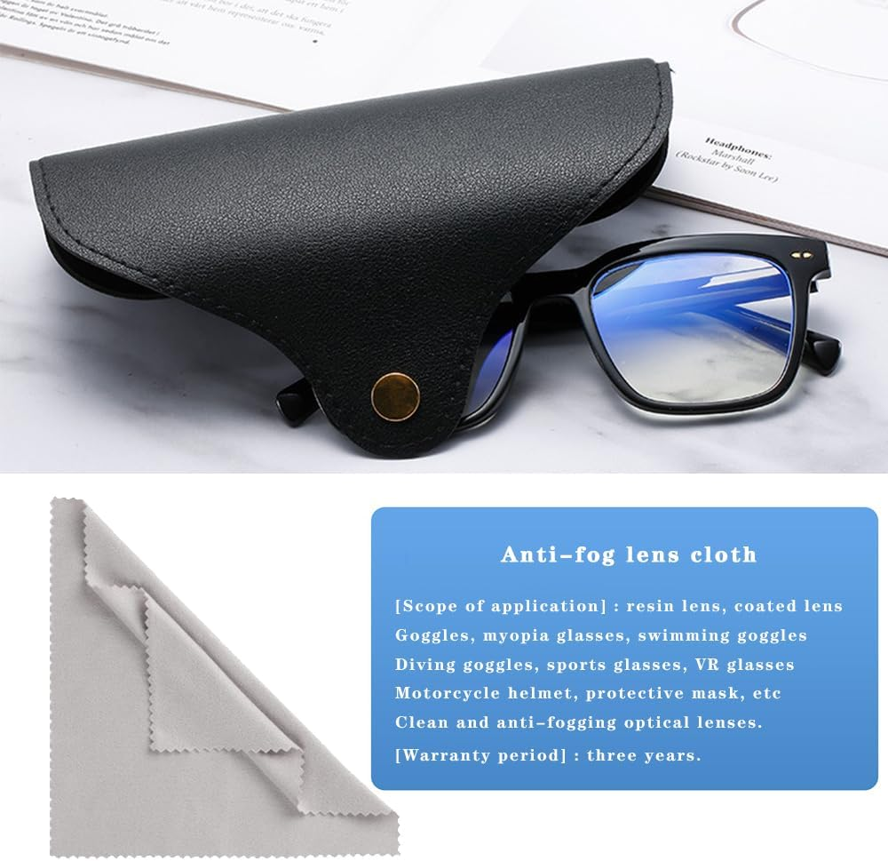 Sunglasses Bag, 2 Pack Eyeglasses Cases, Protective Glasses Case Sunglasses Case for Men,Women image number 4