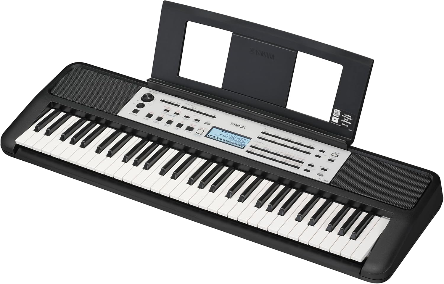 Yamaha YPT-380 61-Key, Entry-Level Portable Keyboard, Black image number 2