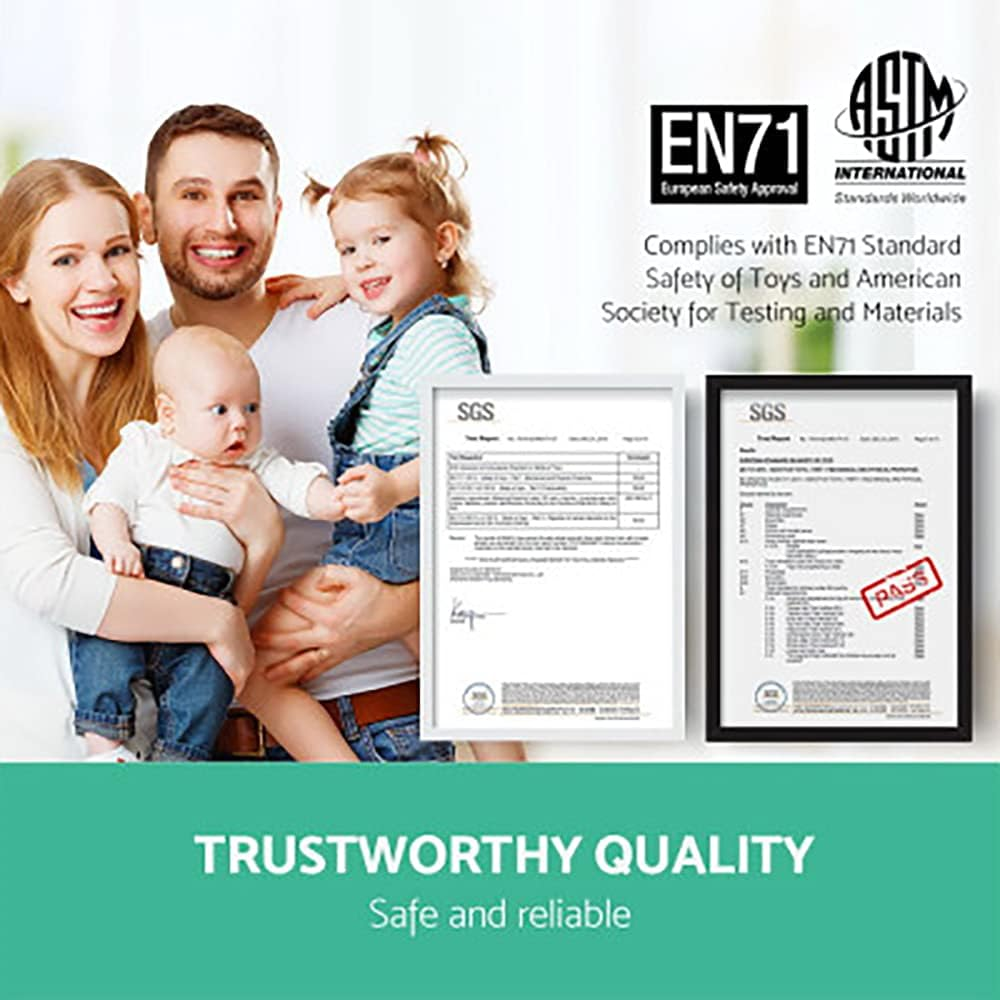 Keezi Kids Bookshelf, 4 Tiers Storage Book Shelf Bookshelves Corner Wall Toy Bookcase Rotating Display Shelves Home Living Room Bedroom Kindergarten Furniture, Safe Rounded Edges White image number 2