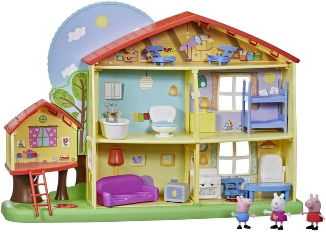 Peppa Pig - Peppa'S Adventures - Peppa'S Playtime to Bedtime House - Three Story House - Day and Night Time Modes - Sounds and Lights - Preschool Toys for Kids - F2188 - Ages 3+, Multicolor image number 2