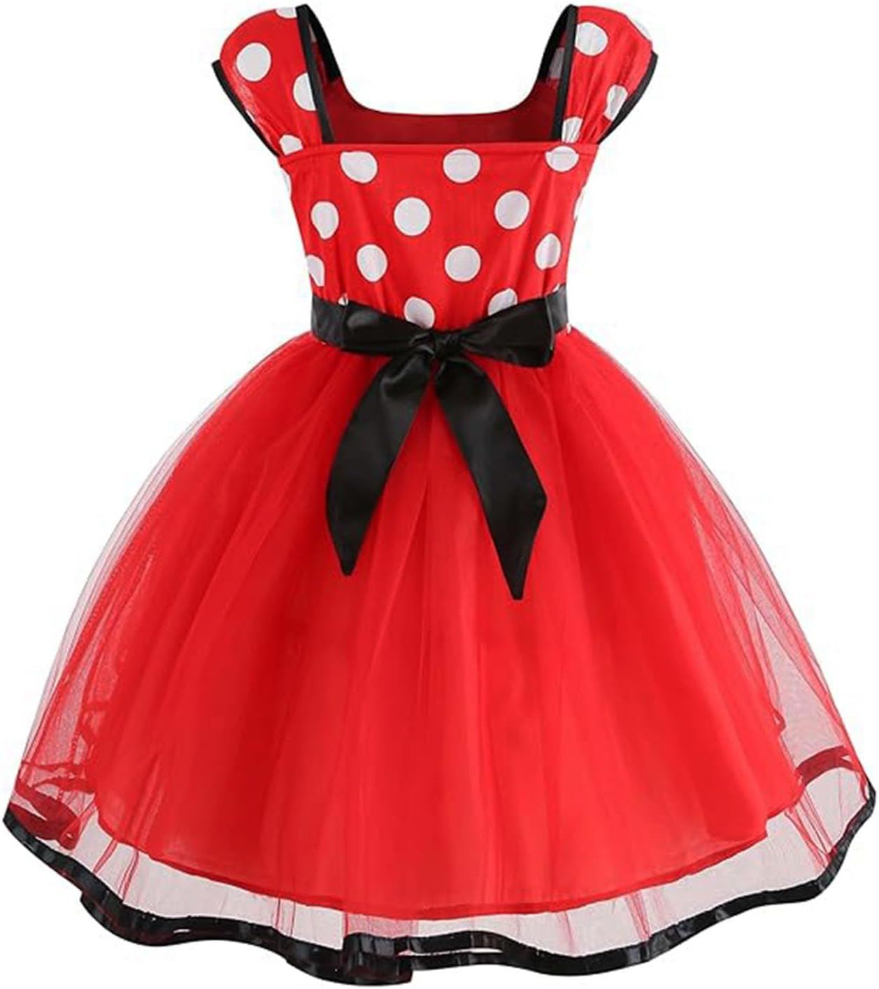 Girls Polka Dots Fancy Dress up Princess Costumes Tulle Dress Birthday Halloween World Book Day Cosplay Party Dresses Up image number 3