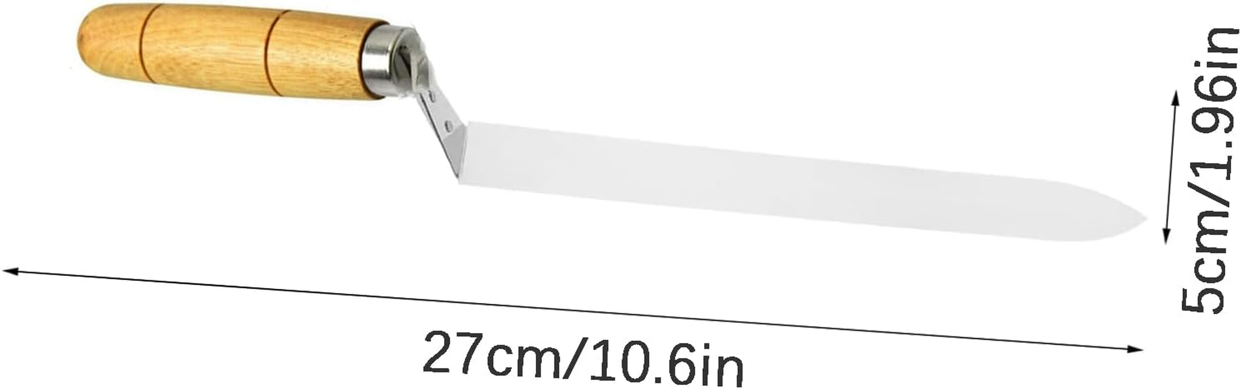 Professional Stainless Steel Uncapping Knife with Comfortable Wooden Handle, Efficient Beekeeping Tool for Easy Honey Harvest & Hive Frame Scraping image number 3