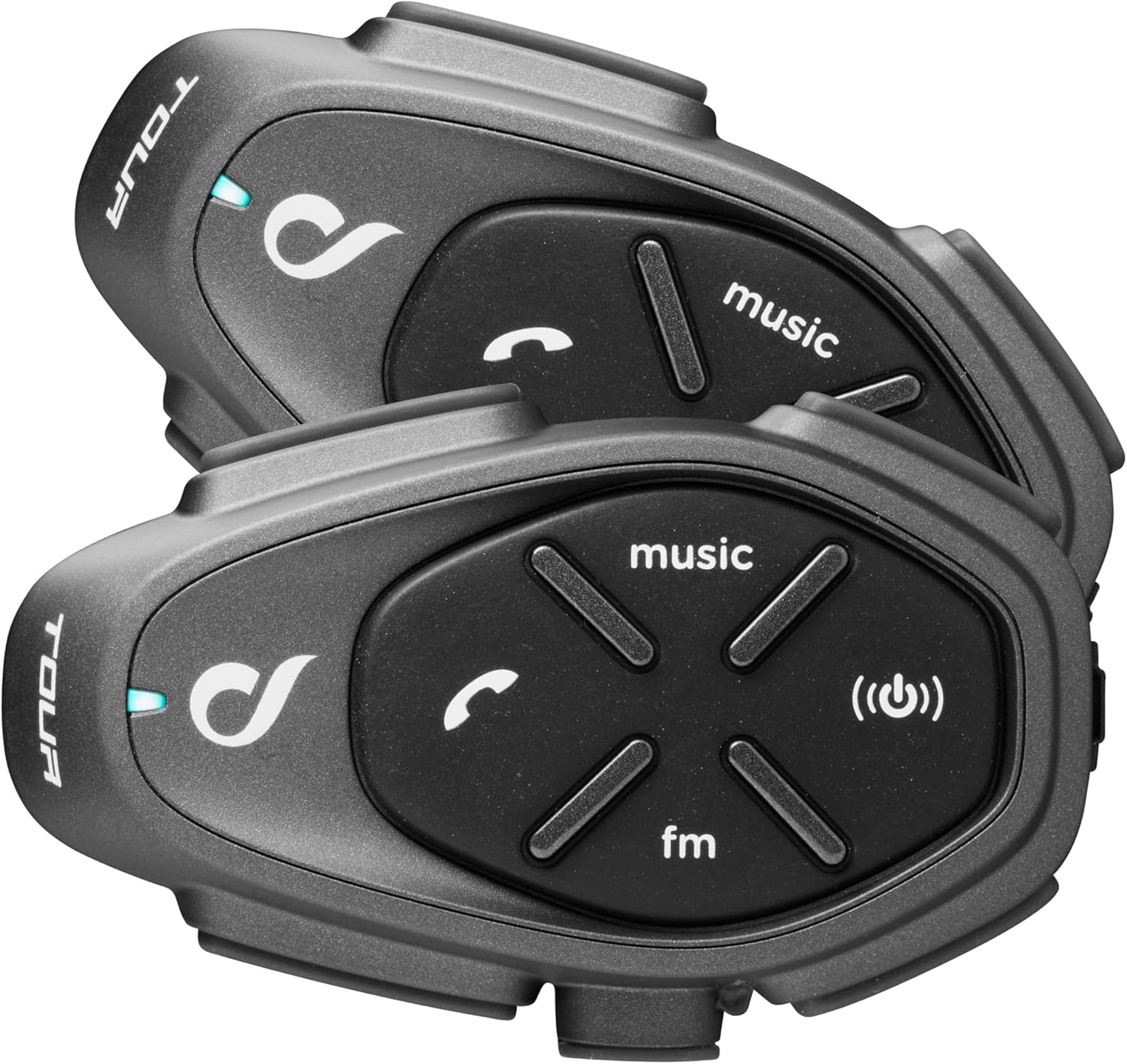 INTERPHONE Tour HD High Playback 40Mm 4 Motorcyclist Motorcycle Helmet Intercom Stereo Intercom 1.5Km Distance 25 Hours Fast Charge TFT Waterproof IPX67 image number 4