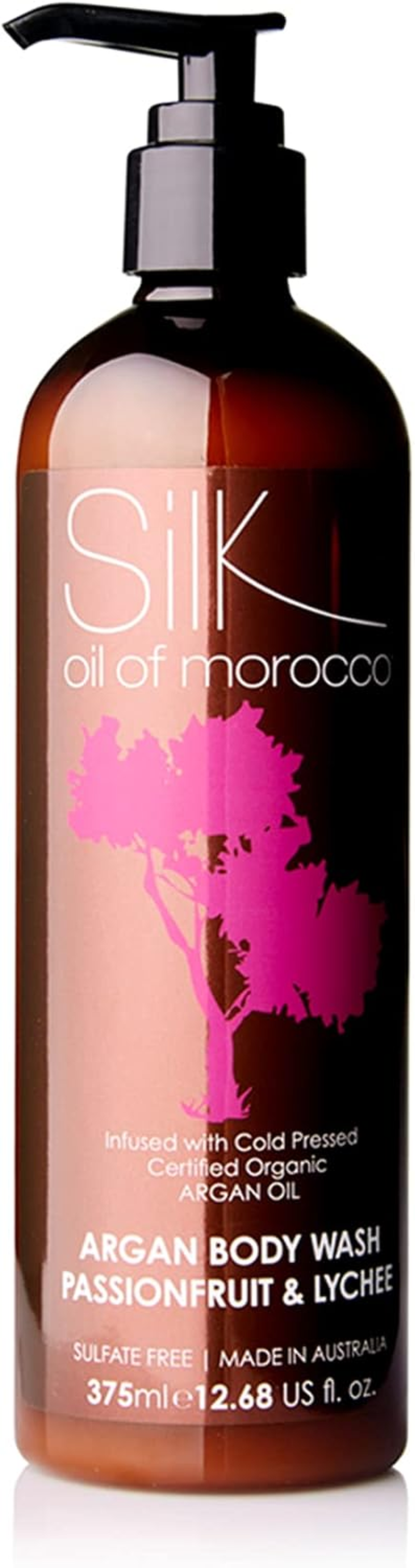 Silk Oil of Morocco Argan Vegan Passionfruit and Lychee Body Wash 375 Ml image number 2