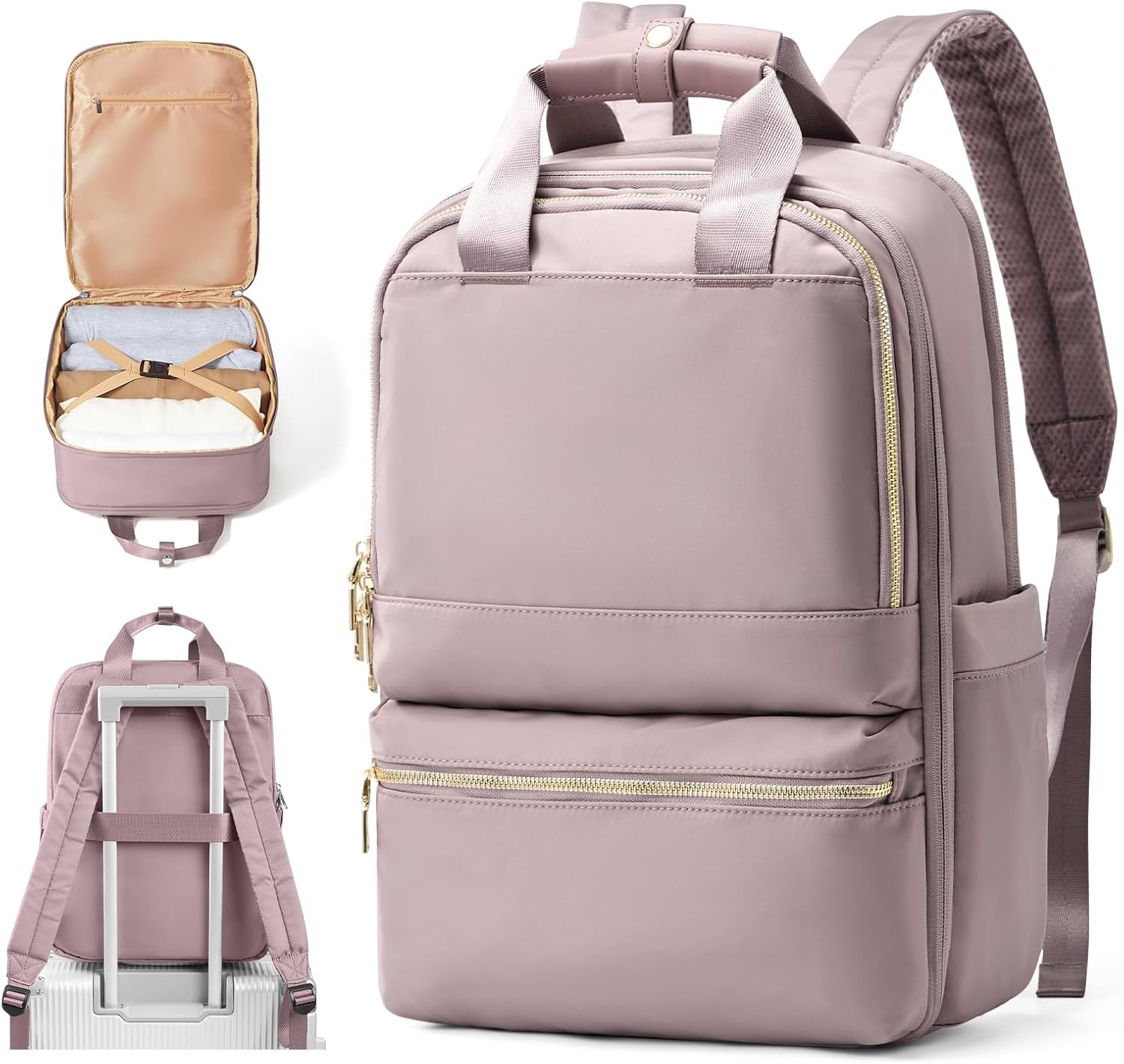 Pakembl Large Travel Backpack for Women Laptop Backpack Men Carry on Backpack Portable Computer Backpacks anti Theft Backpack Casual Daypack Fit 14 Inch Laptop