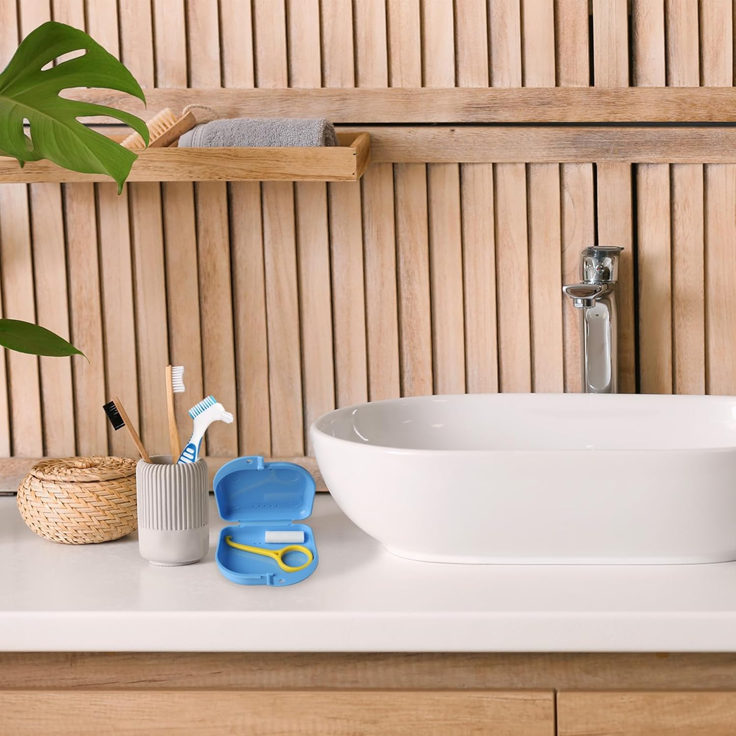 5 PCS Clear Aligner Removal Tool, Accessories for Disassembly of Oral Care, 2 PCS Portable Retainer Container Case with Vent Holes, Retainer Box Retainer Denture Box for Clean/Storage/Travel image number 2