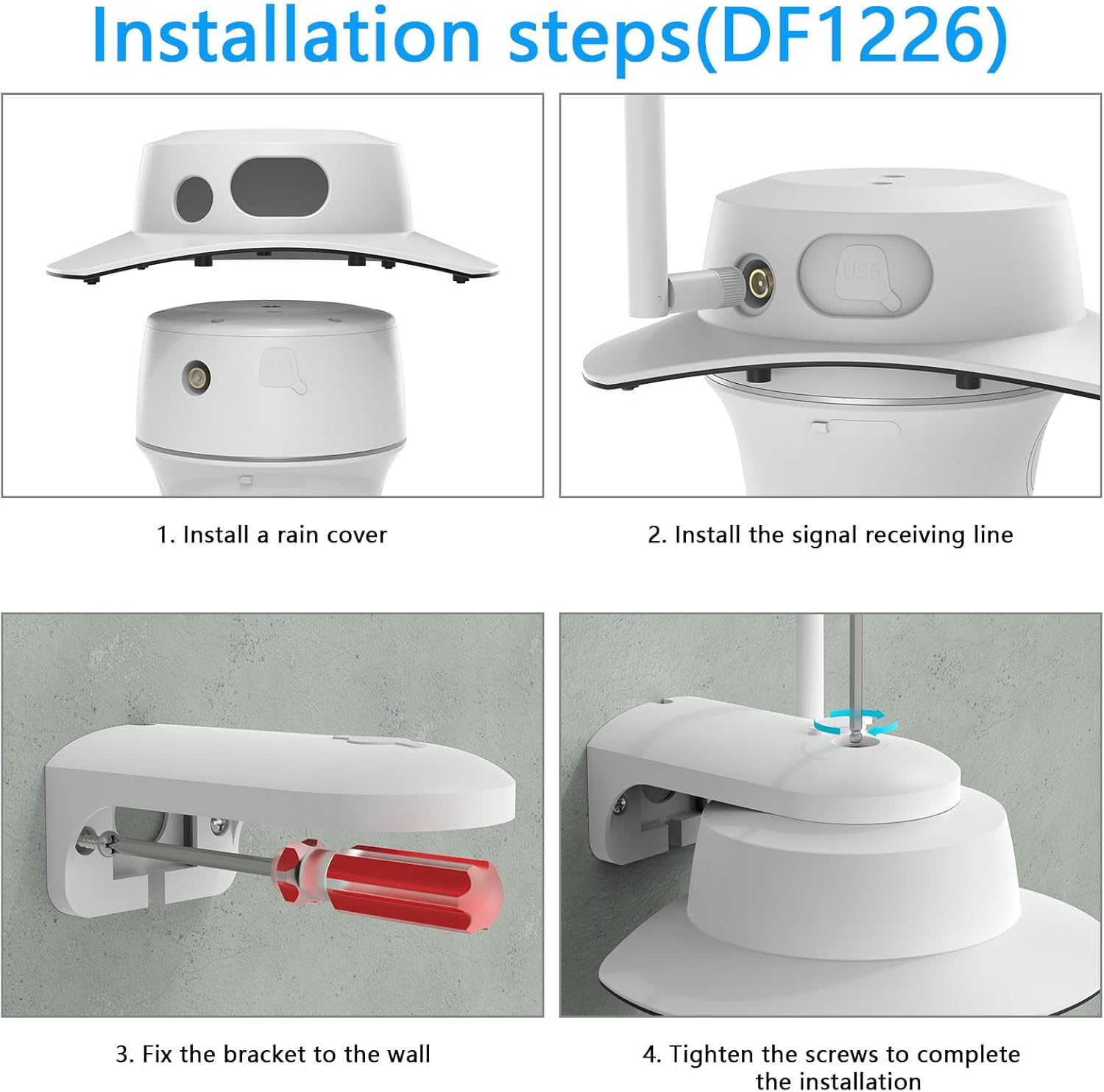 Sunshade&Gutter Mount for Reolink Argus PT Series,Reolink Go PT Ultra (Sunshade) image number 5