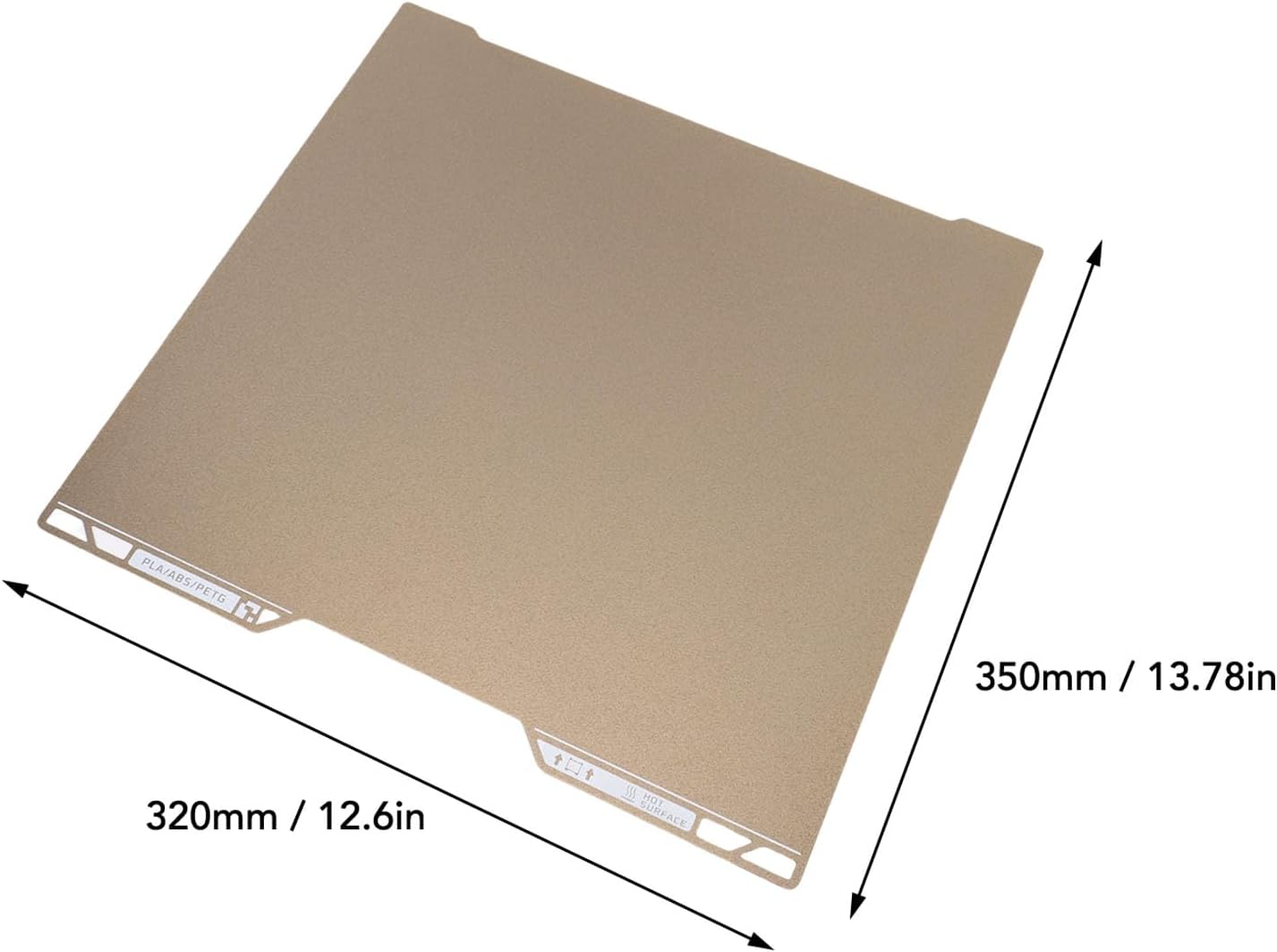 Jiawu 3D Printer Build Plate, 350 X 320Mm PEI Sheet Double Sided Textured Surfaces Removable Spring Steel Print Platforms, Flexible Heated Bed for Lab H2 D 3D Printers image number 4