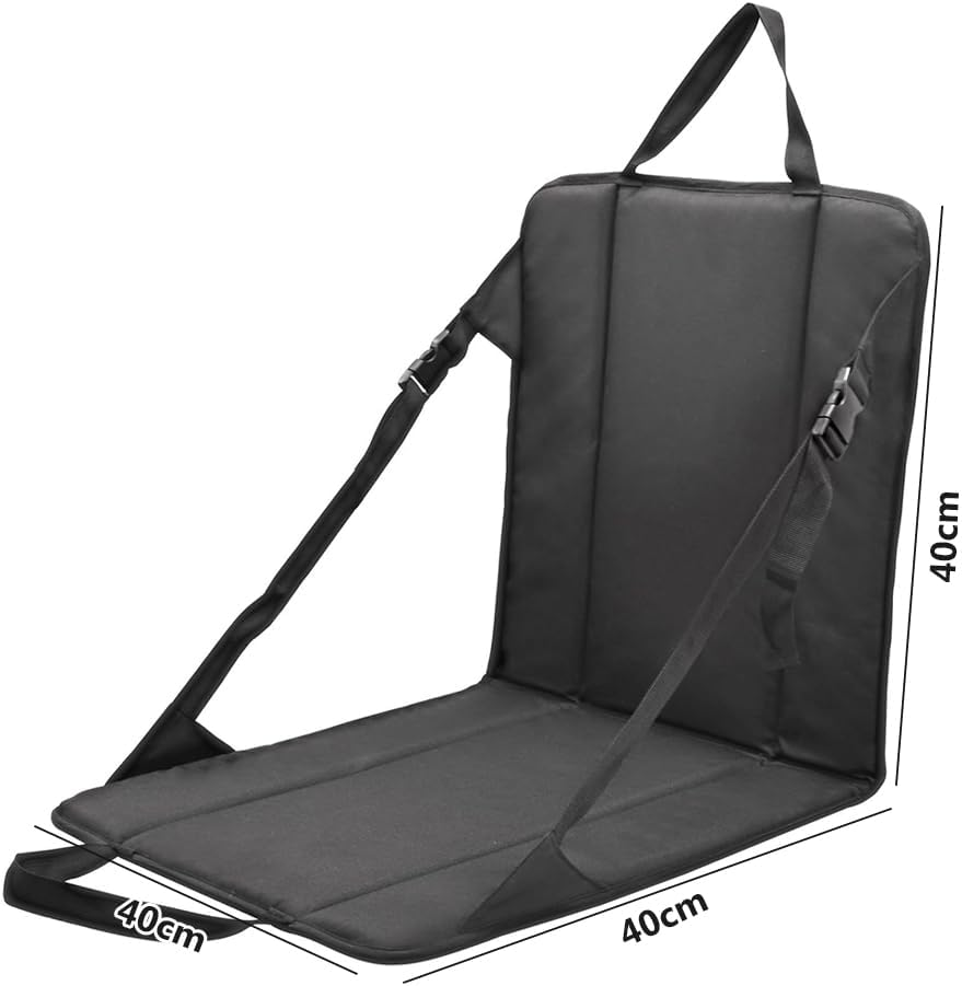 Foldable Travel Cushion, Outdoor Travel Pad, Ultra-Lightweight Portable Seat Mat, Comfortable for Camping & Stadium Events (Black 40X40X40Cm) image number 5